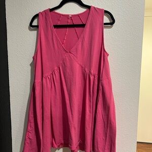 Pink Sleeveless Women's Top